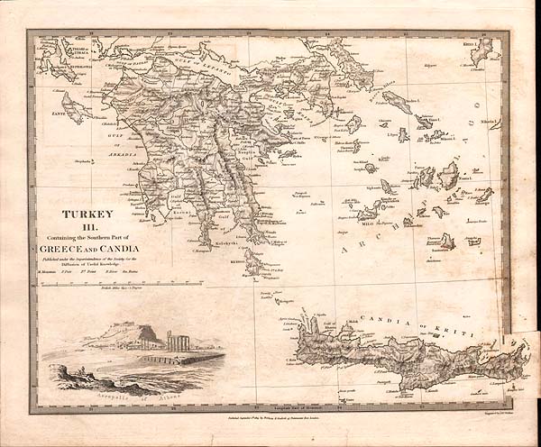 Turkey III Containing the Southern Part of Greece and Candia  