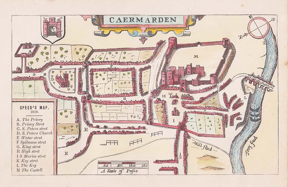 Town Plan of Carmarthen