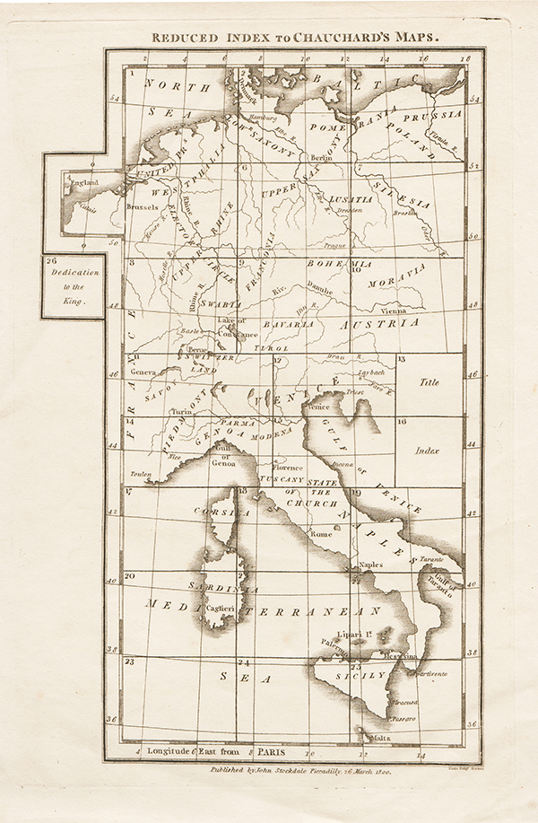 Reduced Index to Chauchard's Maps