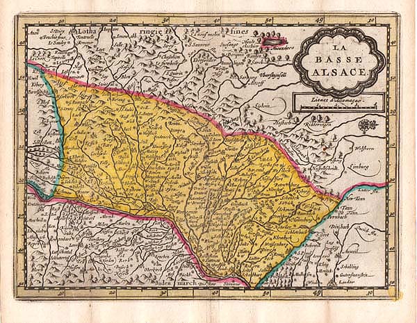 La Basse Alsace  -   Pieter  Van der Aa 1659-1733