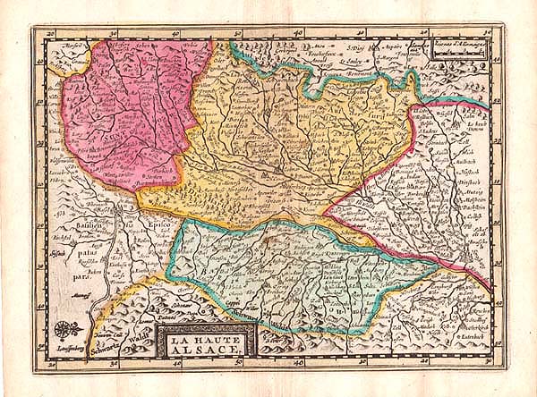 La Haute Alsace  -   Pieter  Van der Aa 1659-1733