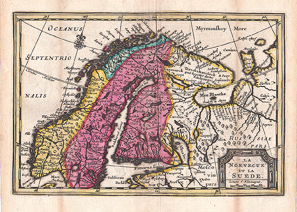 La Norvegue et la Suede  -   Pieter  Van der Aa 1659-1733