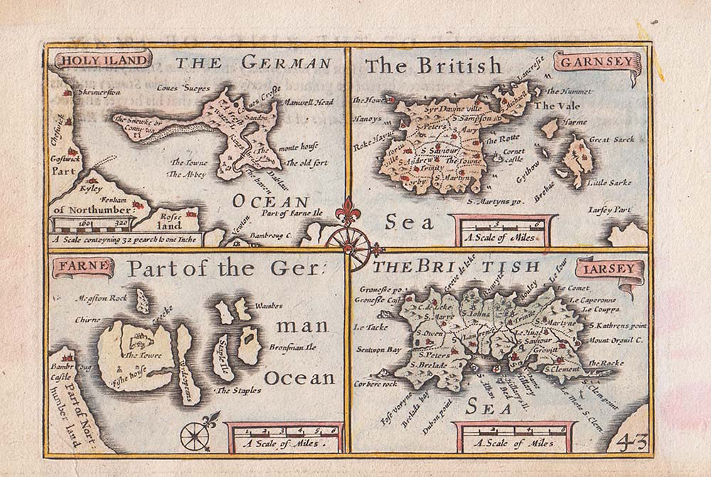 Pieter van den Keere - Lindisfarne Holy Island Guernsey Farne and Jersey