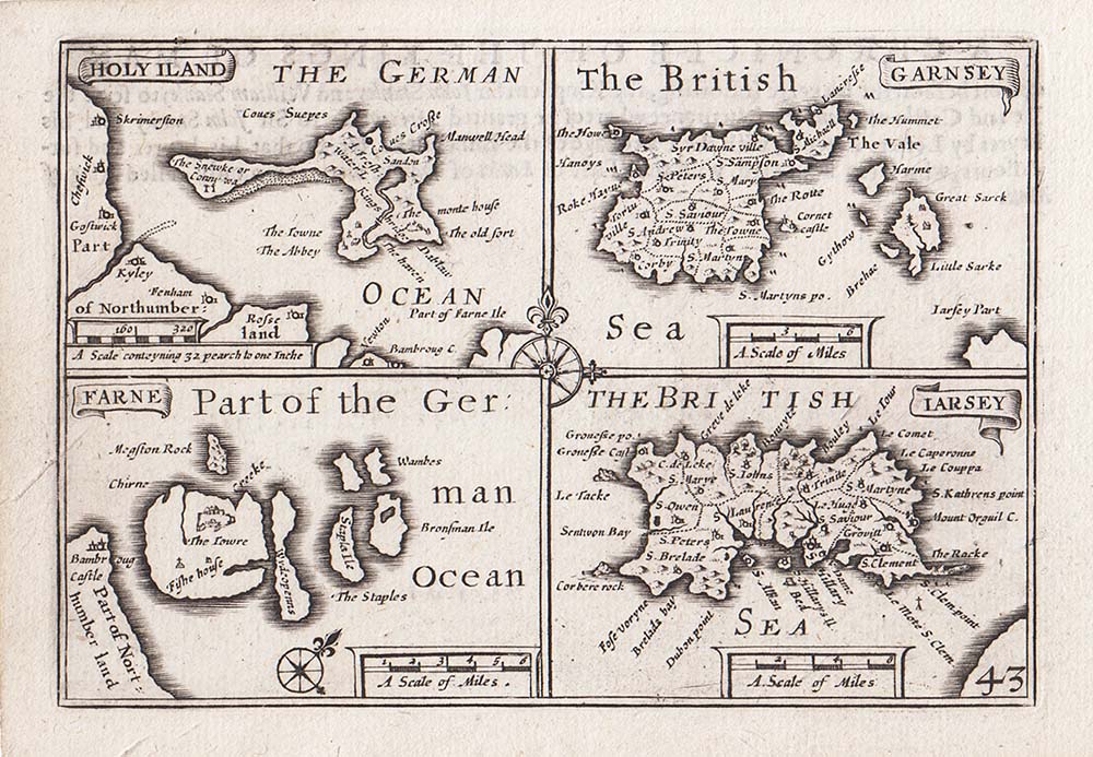 Pieter van den Keere - Lindisfarne Holy Island Guernsey Farne and Jersey 