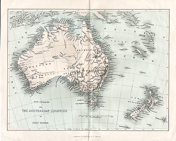 New Zealand and The Australian Colonies of Great Britain 