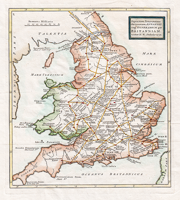 Ingratiam Itinerantium Curiosorum ANTONINI Aug Itinerarium per Britanniam tentavit W Stukeley 1723 