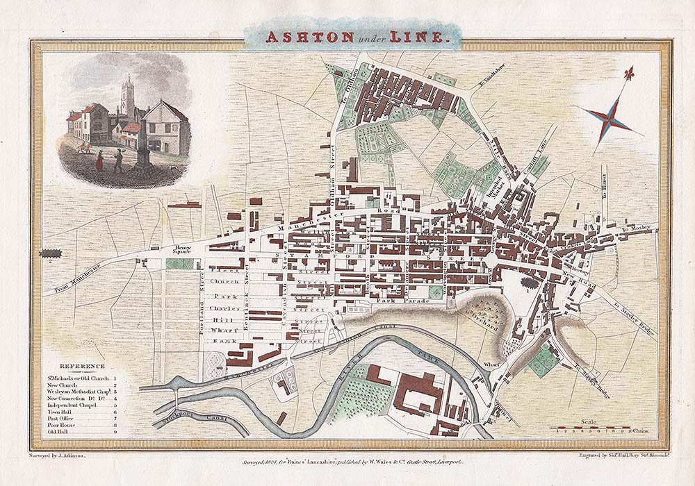 Ashton under Line - Town Plan