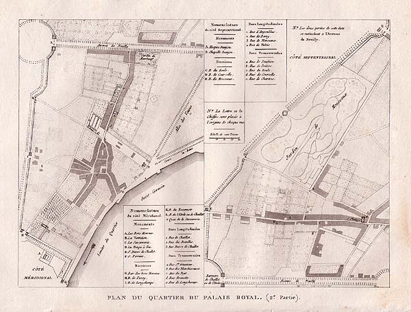 Plan du Quartier du Palais Royal 2e Partie