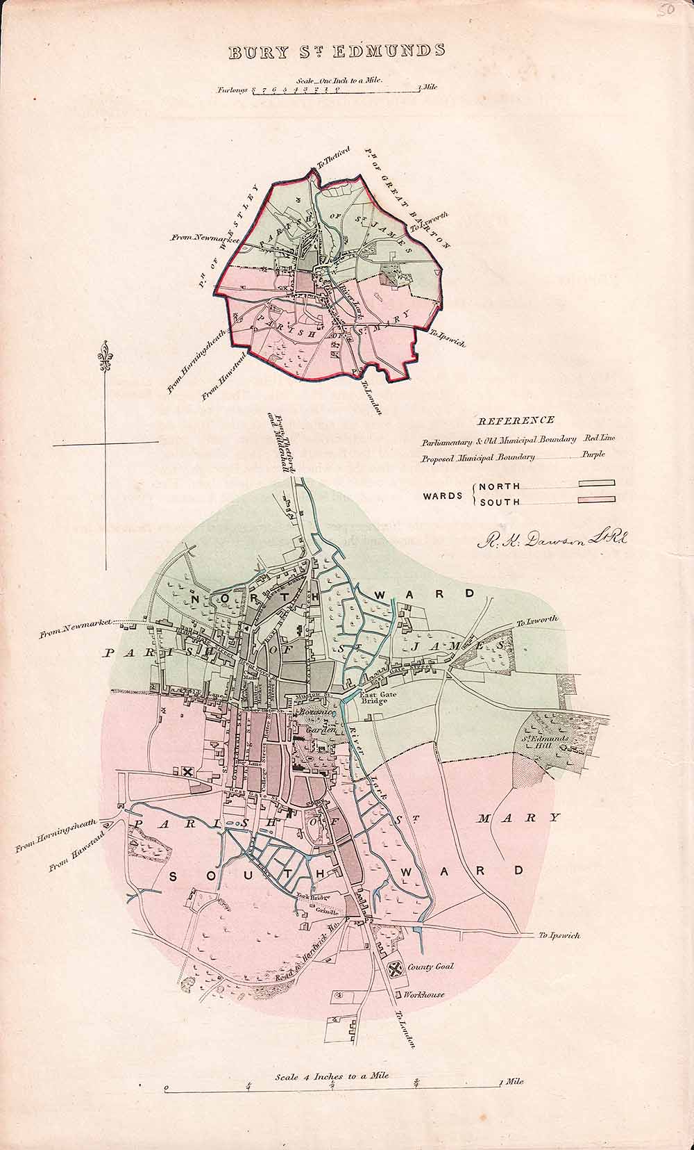Bury St Edmunds Town Plan - RK Dawson 