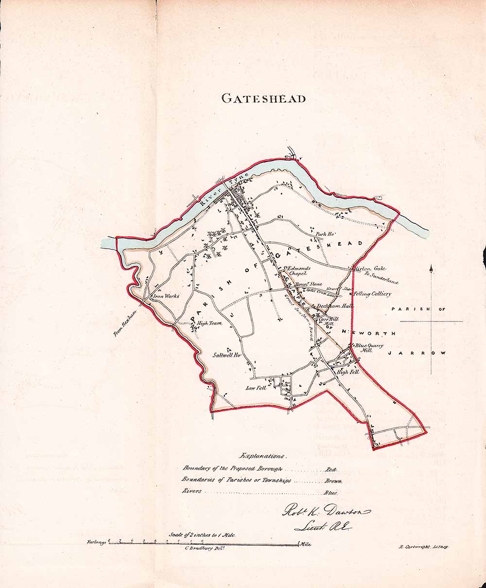 Gateshead Town Plan - RK Dawson 
