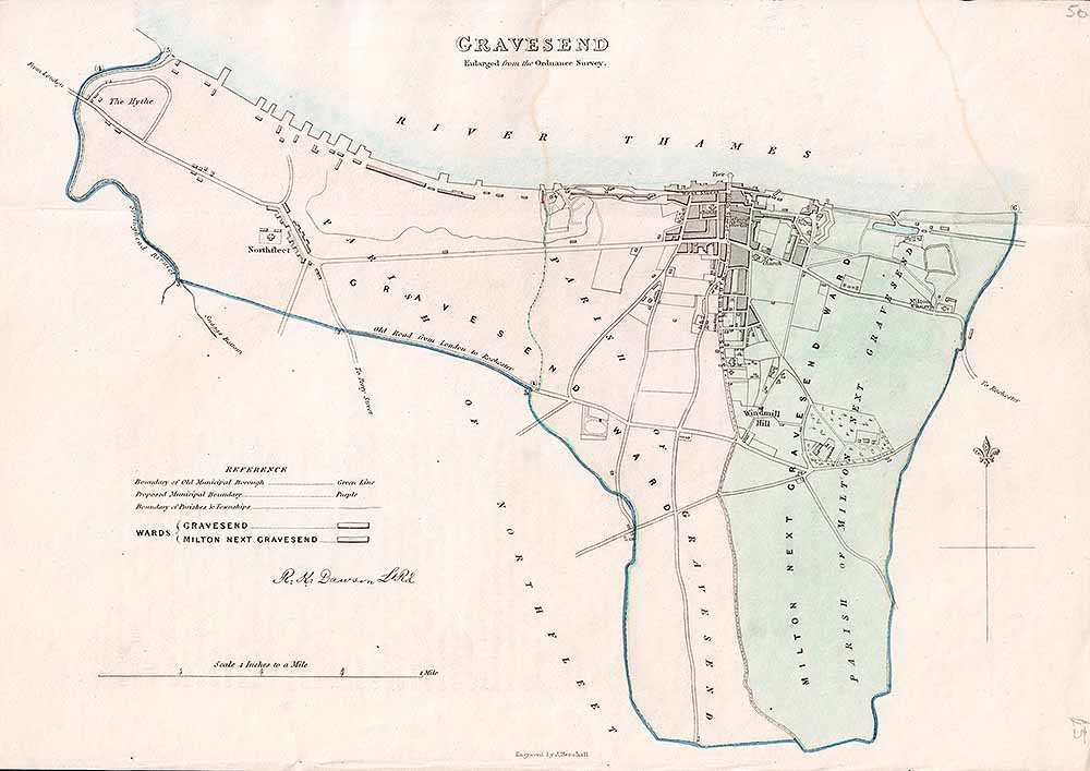 Gravesend Town Plan - RK Dawson 