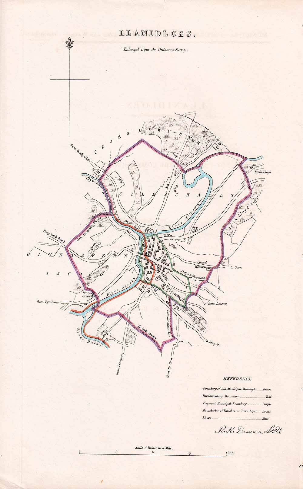 Llanidloes Town Plan - RK Dawson 