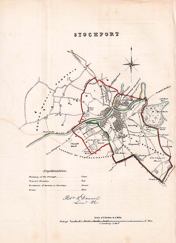 Stockport Town Plan - RK Dawson 