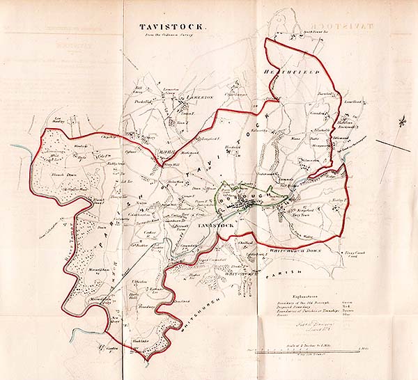 RK Dawson  Tavistock - Town Plan