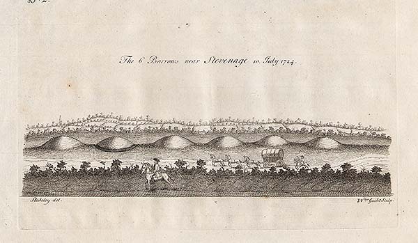 The 6 Barrows near Stevenage 10 July 1724