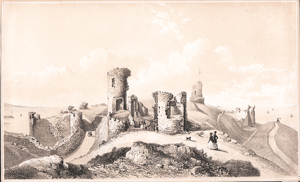 Ruins of Aberystwyth Castle.