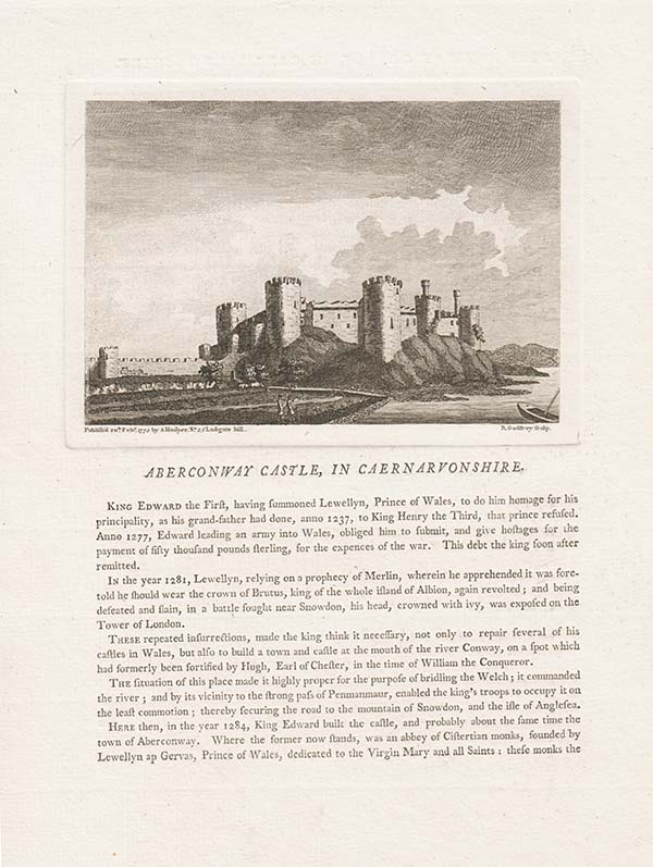 Aberconway Castle in Caernarvonshire 