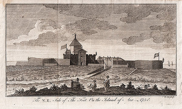 The NE Side of The Fort On the Island of Aix  1758