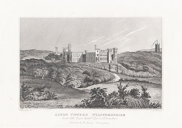 Alton Towers Staffordshire Seat of the Rt Hon Earl of Shrewsbury 
