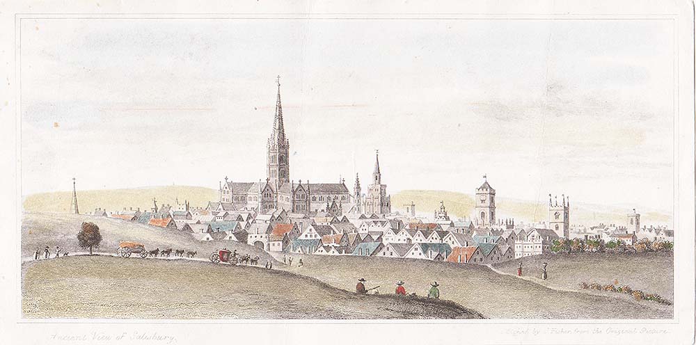 Ancient view of Salisbury