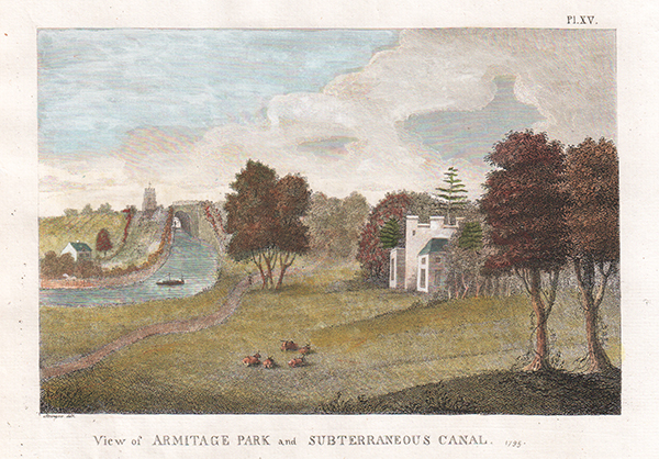 View of Armitage Park and Subterraneous Canal 1795 