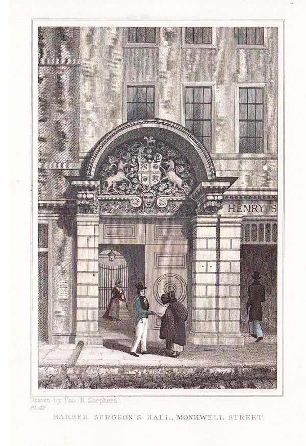 Barber Surgeon's Hall Monkwell Street