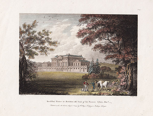 Basildon House in Berkshire the Seat of Sir Francis  Sykes  Bart