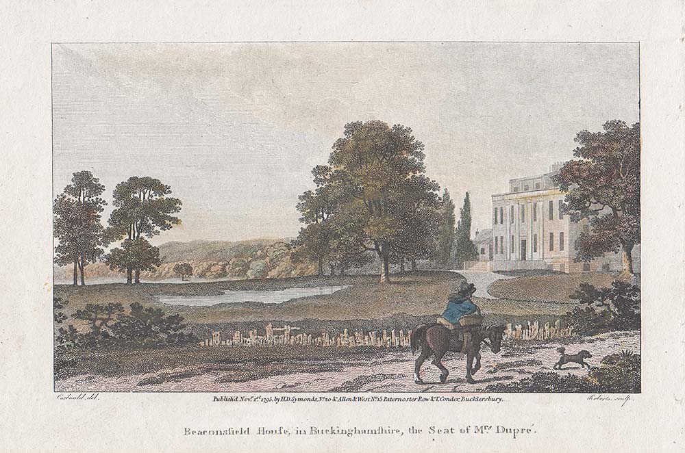Beaconsfield House in Buckinghamshire the Seat of Mrs Dupree