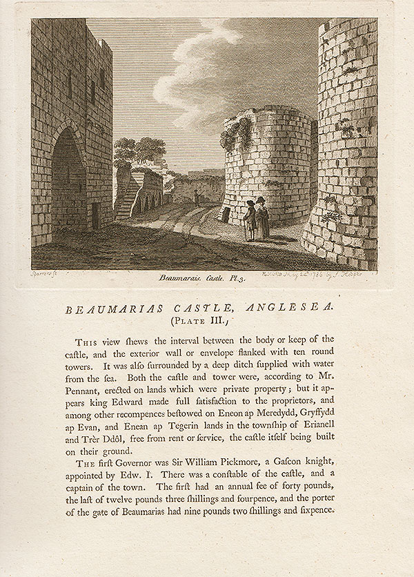 Beaumaris Castle Anglesea  Plate III