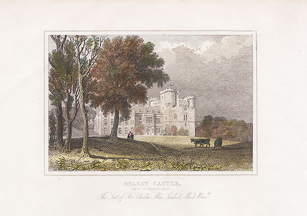 Belsay Castle - The Seat of Sir Charles MilesLambert Monk Bart 