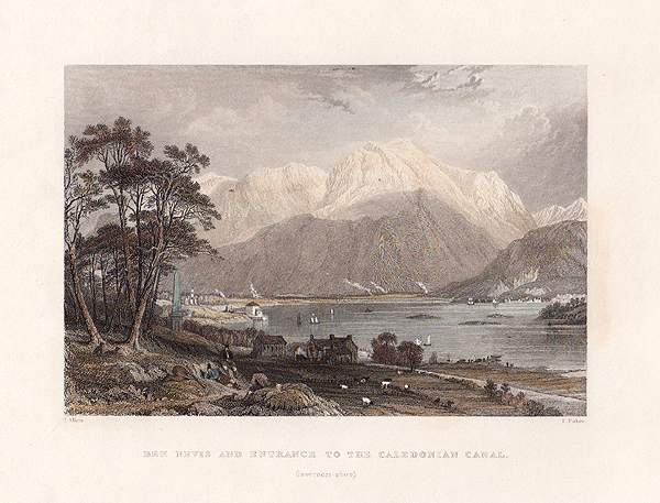 Ben Nevis and Entrance to the Caledonian Canal