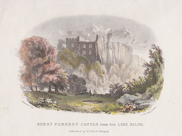 Berry Pomeroy Castle from the Lime Kilns 