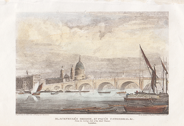 Blackfryar's Bridge St Paul's Cathedral  &c