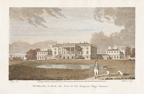 Blackheath in Kent the Seat of Sir Gregory Page Turner 
