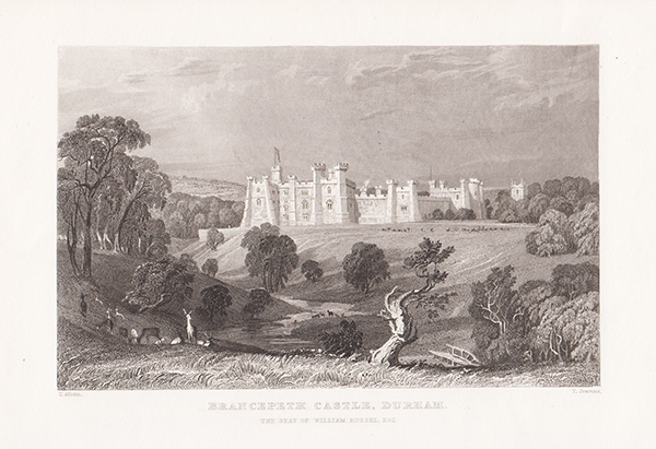Brancepeth Castle Durham The Seat of William Russell Esq 