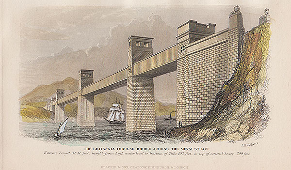 The Britannia Tubular Bridge across the Menai Strait