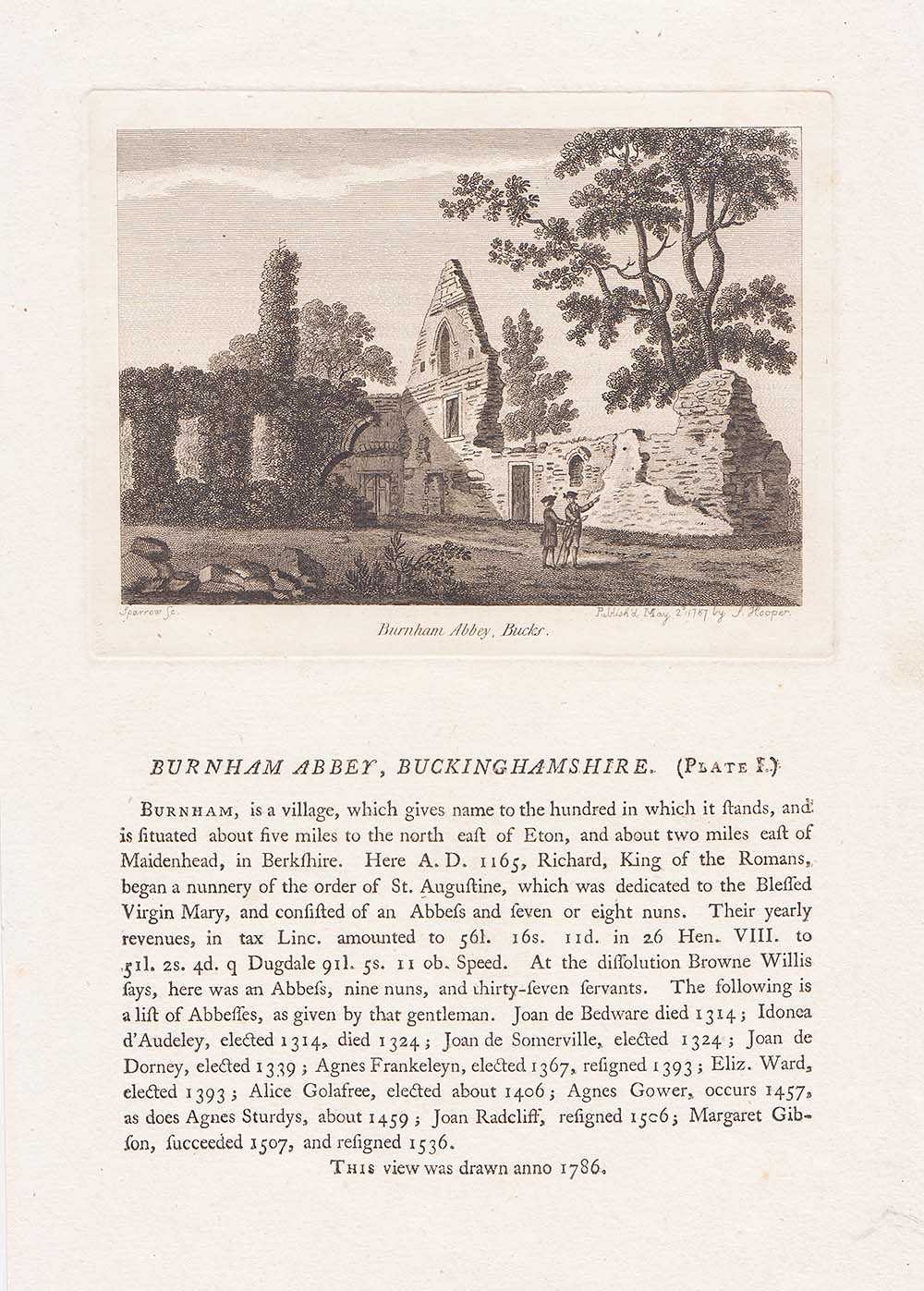 Burnham Abbey Buckinghamshire Plate 1 
