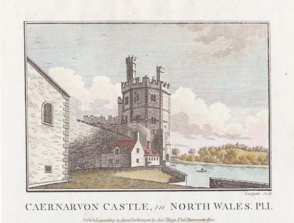 Caernarvon Castle in North Wales Plate 1 