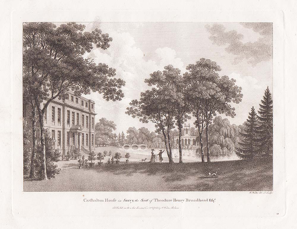 Carshalton House in Surry the Seat of Theodore Henry Broadhead Esq