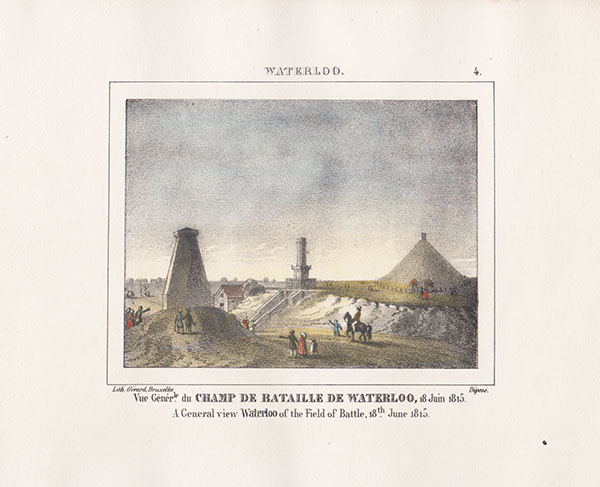 Vue Generle du Champ de Bataille de Waterloo 18 Juin 1815