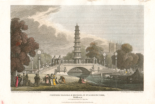 Chinese Pagoda & Bridge in St James's Park Middlesex.....
