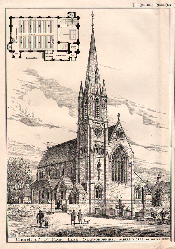 Church of St Mary Leek Staffordshire 