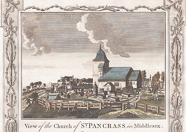 View of the Church of St Pancrass in Middlesex