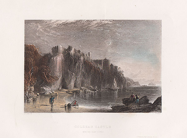 Colzean Castle with the Fairy Coves  