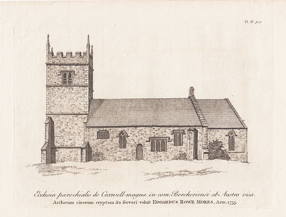 Ecclesia Parochialis de Coxwell-Magna in Com Bercheriensi ab  Austro visa 