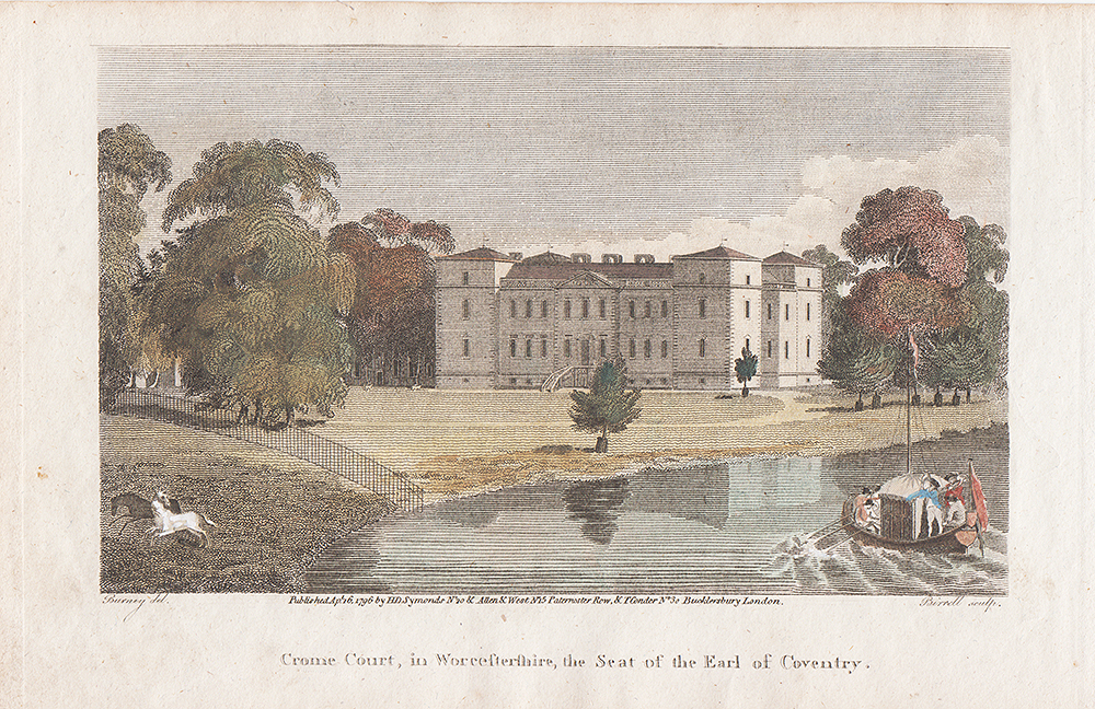 Crome Court in Worcestershire the Seat of the Earl of Coventry 