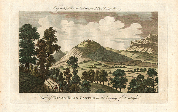 View of Dinas Bran Castle