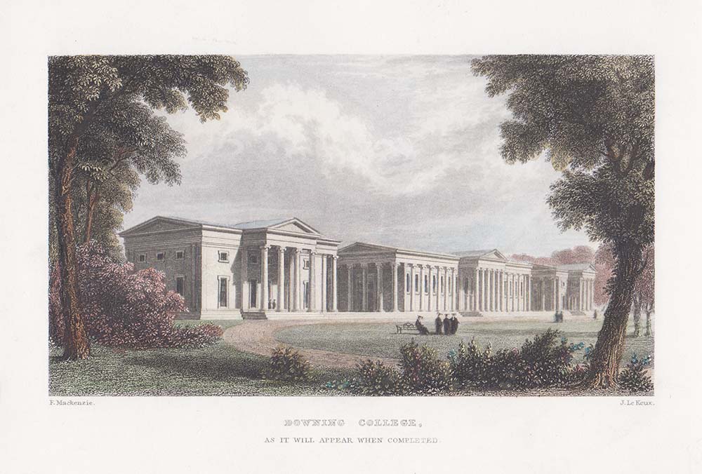 Downing College, as it will appear when completed.