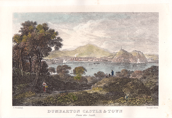 Dumbarton Castle & Town from the South