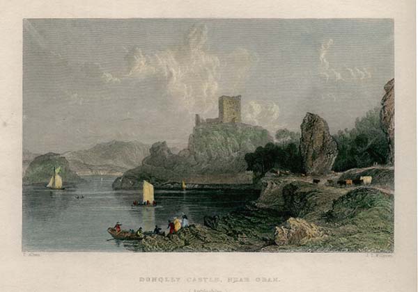 Dunolly Castle near Oban Argyleshire